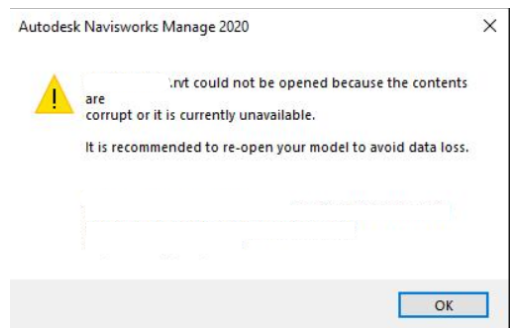 image.png 腿腿教学网-Navisworks模型内容损坏怎么办?Navisworks内容已损坏怎么办?