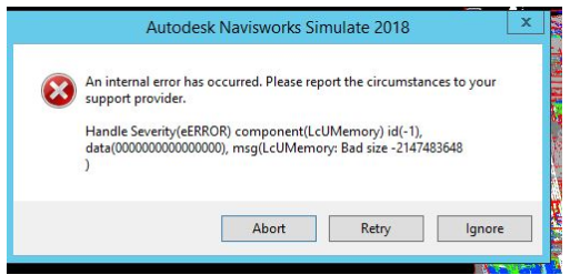 腿腿教学网-Navisworks如何建立NWD？在Navisworks中保存为NWD文件时出现“发生内部错误”