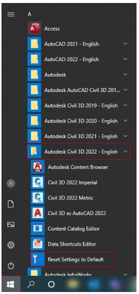 image.png 腿腿教学网-Civil3D界面重置要怎么做?如何通过将Civil 3D重置为默认值