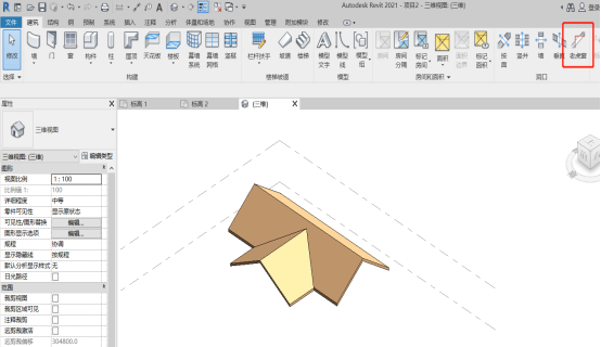 Revit,Revit技巧 腿腿教学网-Revit小技巧:Revit中屋顶结构如何设置老虎窗解洞?