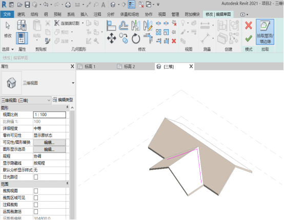 Revit,Revit技巧 腿腿教学网-Revit小技巧:Revit中屋顶结构如何设置老虎窗解洞?