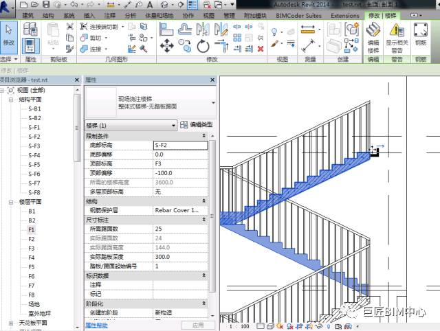 Revit,Revit技巧 腿腿教学网-Revit怎么画楼梯?Revit楼梯绘制的两种方法