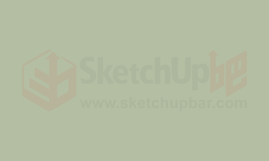 腿腿教学网-如何用SketchUp做廊架建模？小白都能学会！