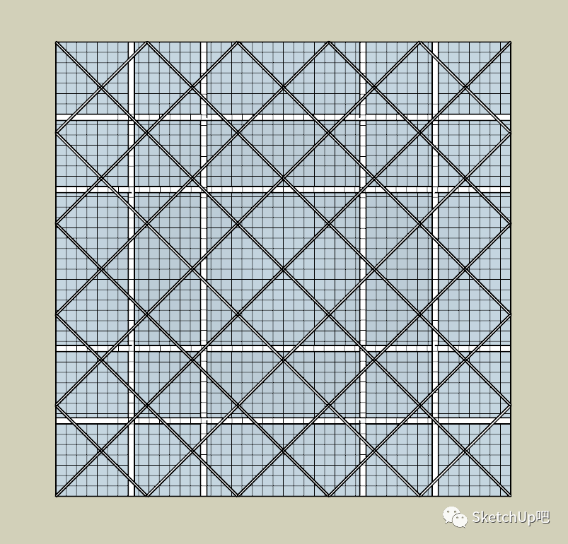 腿腿教学网-如何用SketchUp做廊架建模？小白都能学会！