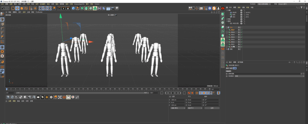 C4D,C4D技巧 腿腿教学网-C4D实例怎么用?如何高效运用C4D的实例功能?