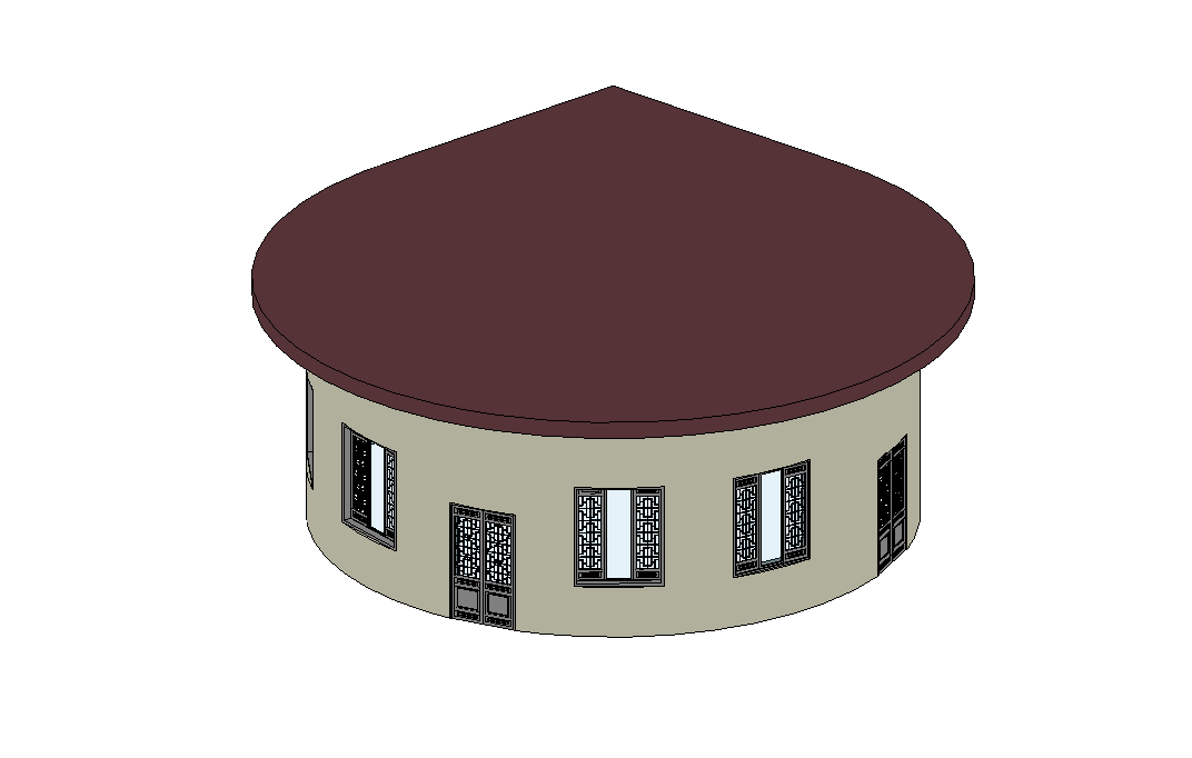 腿腿教学网-Revit屋顶怎么画？如何用Revit画圆形尖顶屋顶和尖顶波浪式屋顶？