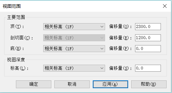 腿腿教学网-Revit调视图范围指什么？Revit视图属性中视图范围的设置