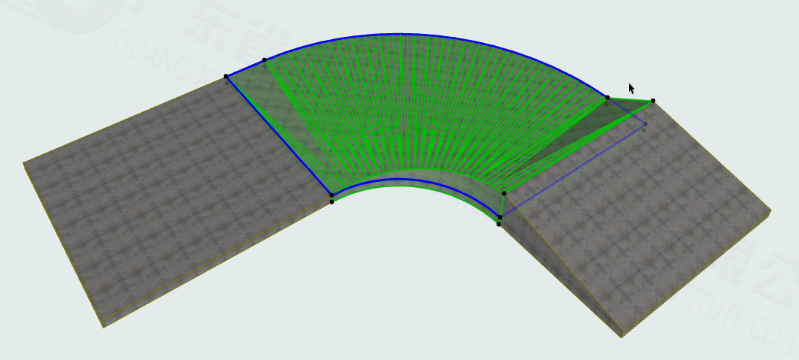 腿腿教学网-ArchiCAD如何画坡道？借助ArchiCAD中的网面工具画转弯坡道
