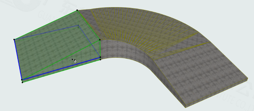 腿腿教学网-ArchiCAD如何画坡道？借助ArchiCAD中的网面工具画转弯坡道