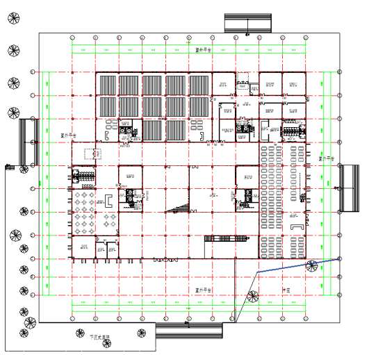 腿腿教学网-BIM模型怎么建？某图书馆项目BIM模型构建
