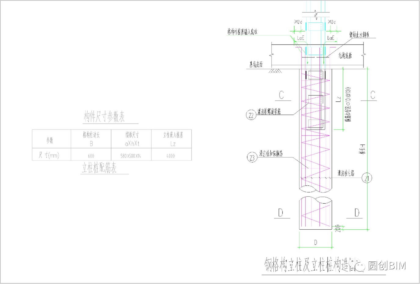 6e9f5327c1c29827990ad4f0653f4b78.png 腿腿教学网-Revit技术分享:钢格构柱与立柱桩在倾斜底板上的布置方法