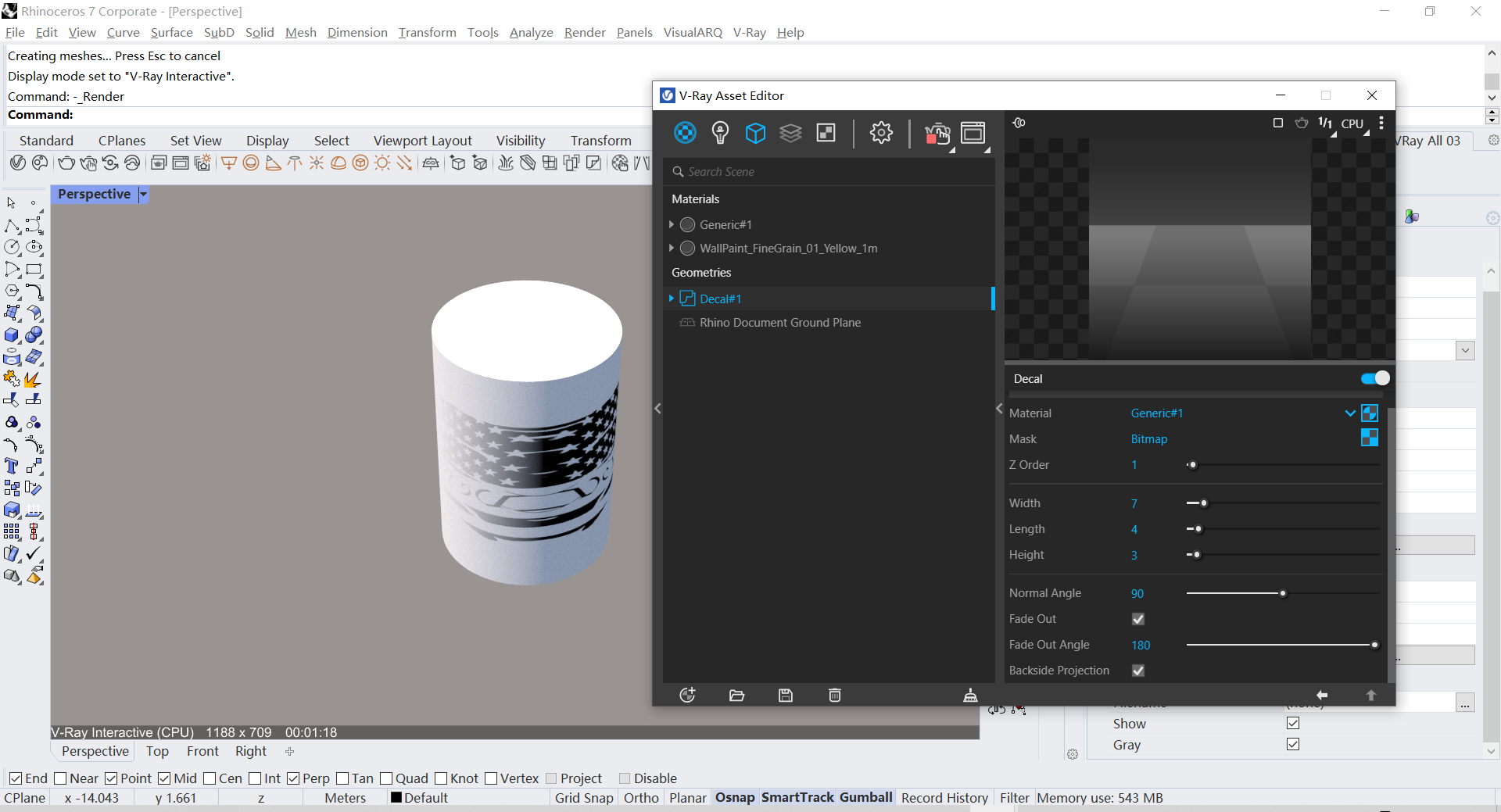 13bd074928b688458dcc595f9b9820d0.png 腿腿教学网-Vray5.2怎么用?Vray5.2新功能介绍(1)——贴花工具