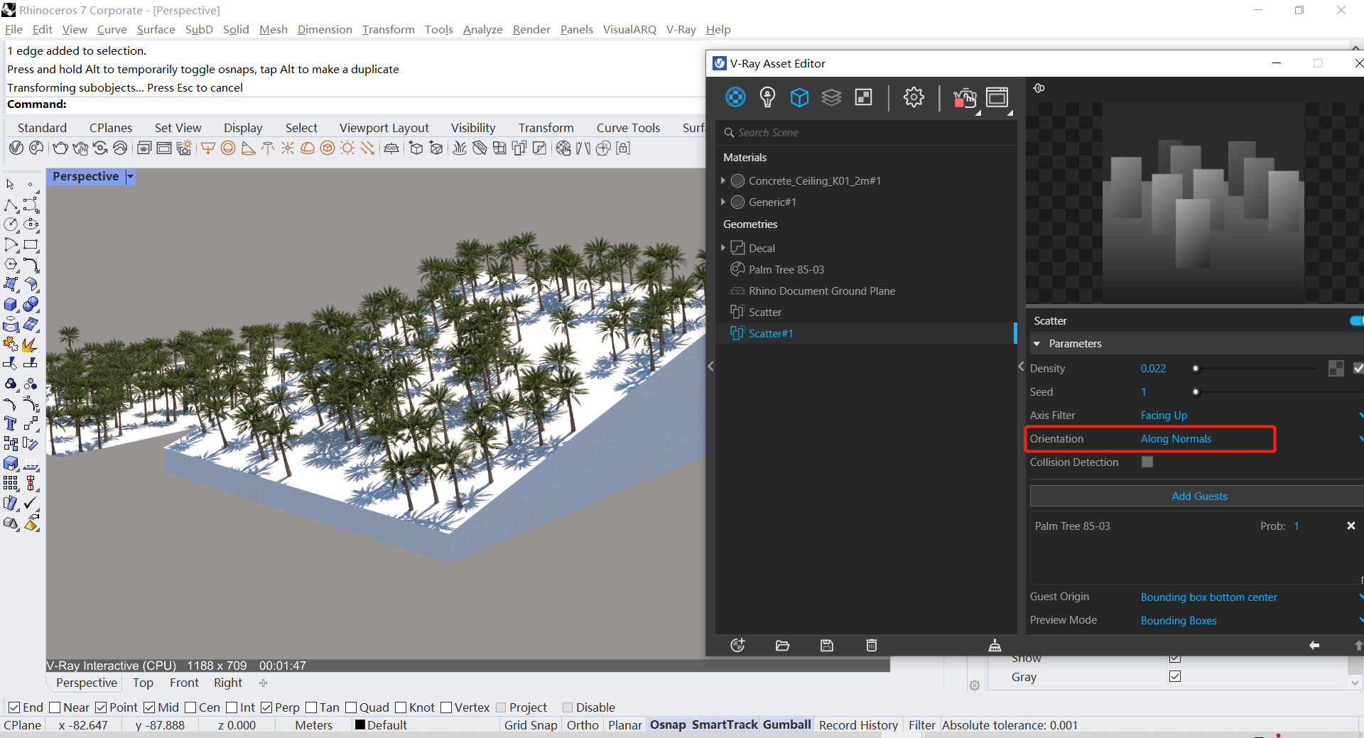 腿腿教学网-Vray5.2有什么新功能？Vray5.2新功能介绍（2）——随机散布