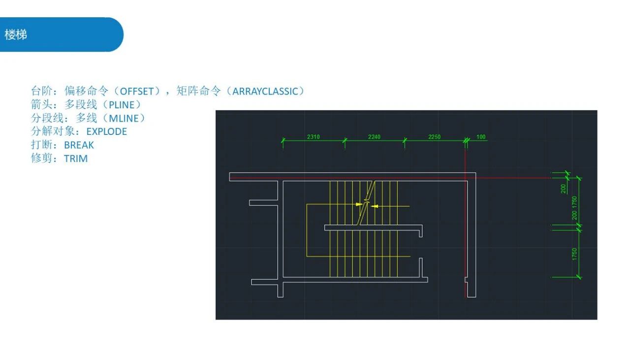 db7f21b2414f0d4c81eefeb775865b77.jpg 腿腿教学网-AutoCAD怎么画楼梯?AutoCAD楼梯间绘制教程