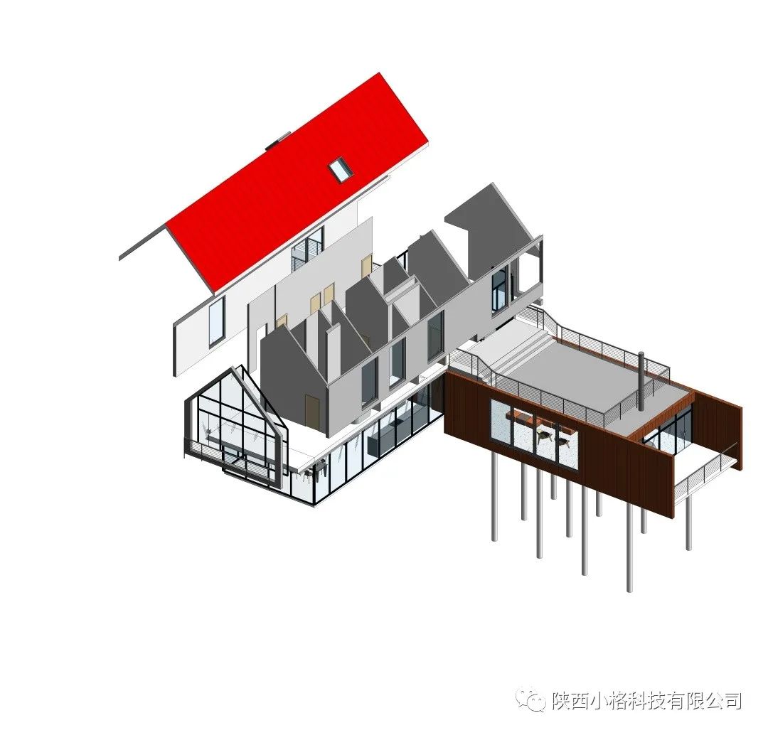 腿腿教学网-Revit如何做爆炸图？使用Revit制作爆炸视图的思路与步骤