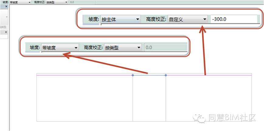 腿腿教学网-Revit怎么画有坡度的栏杆？栏杆随坡度变化的标高设置