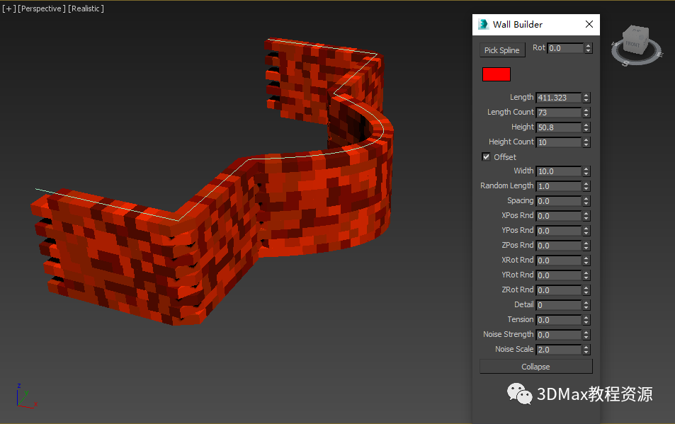 bf00b0d19a015f98ff5307ecee52bab2.png 腿腿教学网-3DMax砖墙怎么做?介绍一款3DMax快速创建砖墙的神器