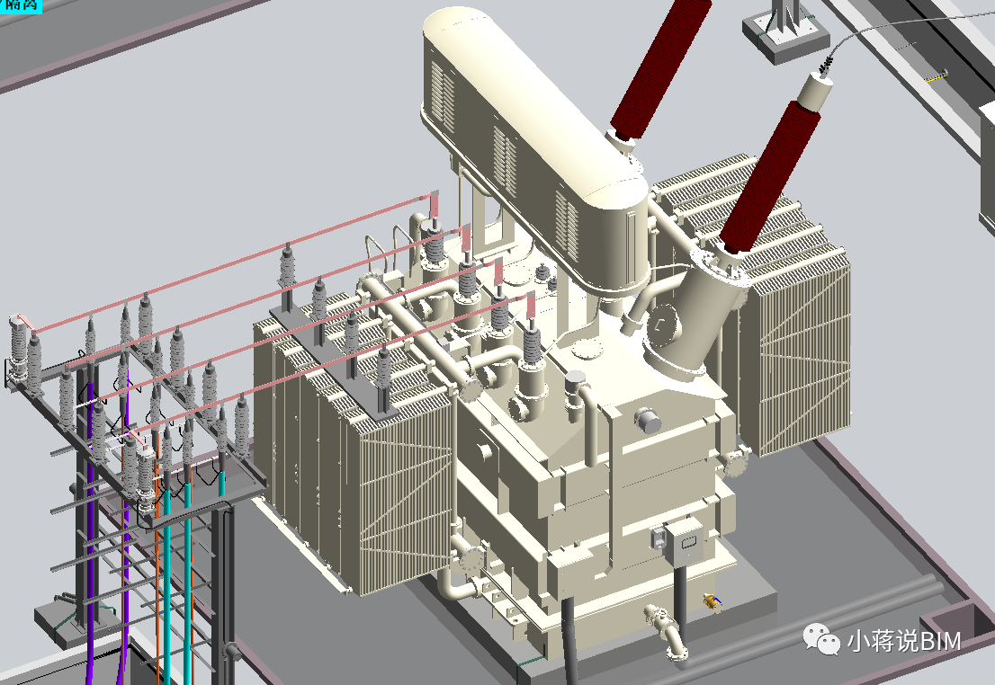 5ddb9e404fe14a89d6cfa511b3222a27.png 腿腿教学网-BIM模型长什么样?某高铁牵引变电所BIM模型的简介