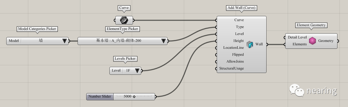 010e1ab3c39bfed65da567d75893c3e0.png 腿腿教学网-Rhino.Inside.Revit使用手册:Rhino.Inside.Revit创建墙体的方式