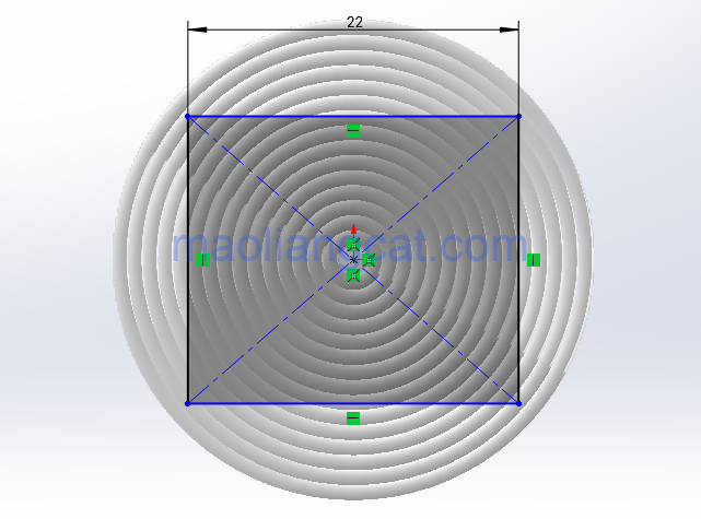 腿腿教学网-solidworks建模教程：solidworks如何弯曲曲面及设置三重轴位置？