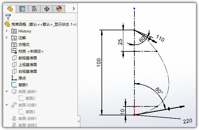 ba77c53b68c0b7a02b56dab48e95acde.png 腿腿教学网-Solidworks如何画克莱因瓶?Solidworks画克莱因瓶教程