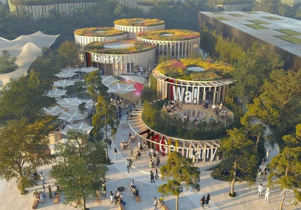 寻找未来建筑的材料，从2025世博会展馆窥见天⽇第20张图片