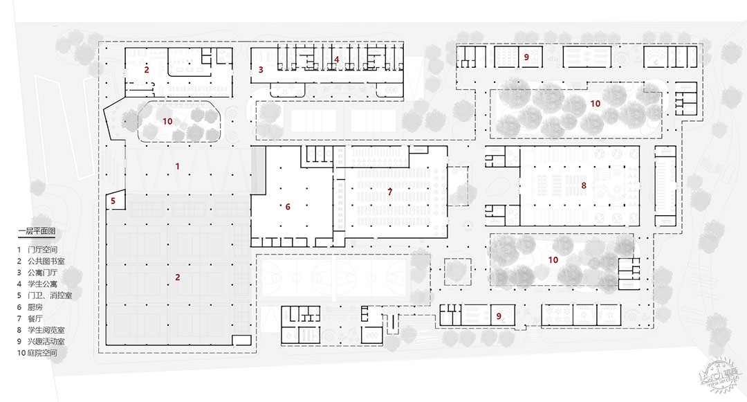 杭州市临平实验中学 / 一方建筑第50张图片