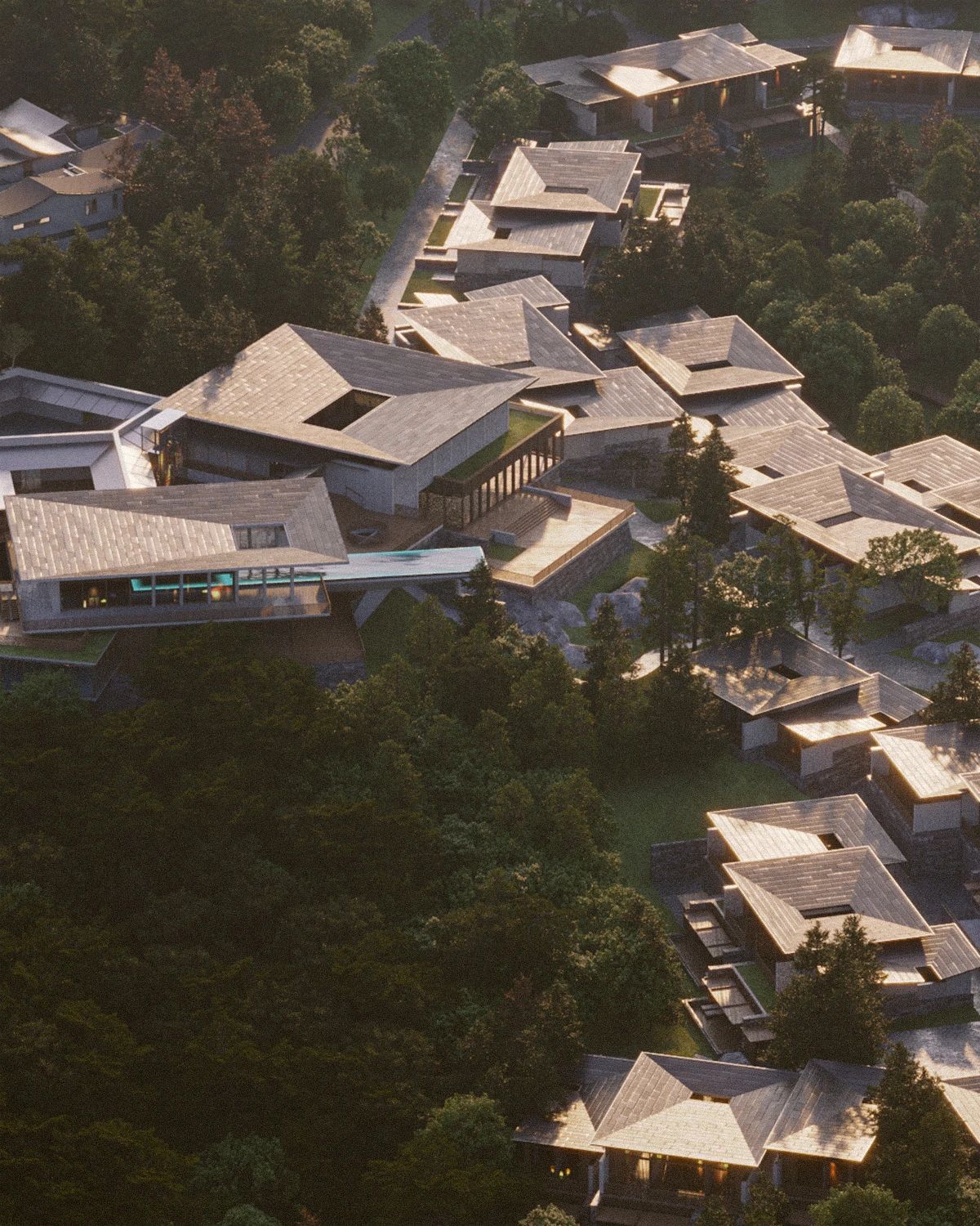 黄山洲际金普顿酒店，line+以当代空间叙事回溯徽州精神第3张图片