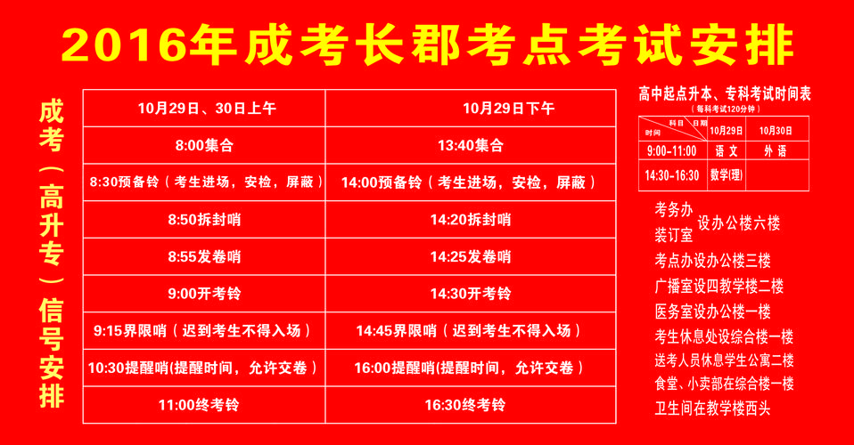成人高考考场安排及注意事项详解 - 腿腿教学网
