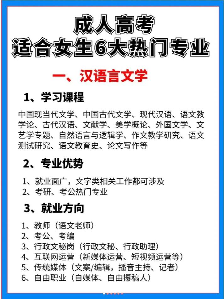 适合女性的成人高考专业有哪些？难度如何？ - 腿腿教学网