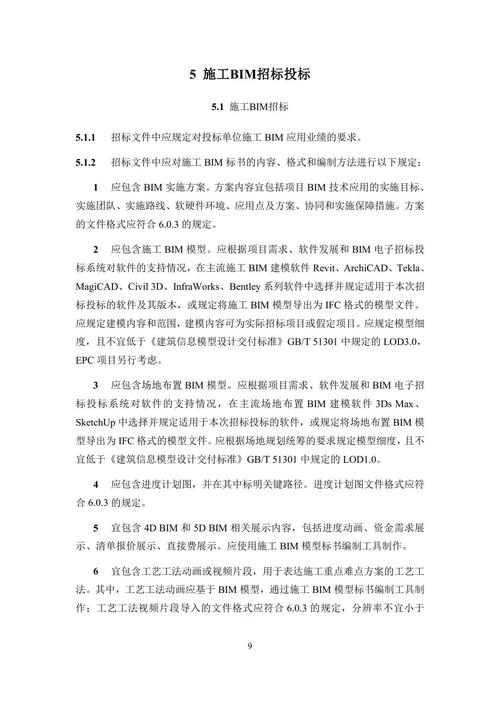 BIM设计招标文件包含哪些内容？