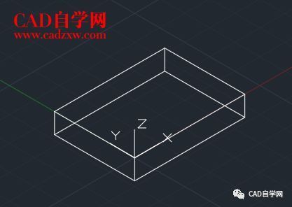 如何使用CAD绘制一个立体的长方体,展示其三个面 如何使用CAD绘制一个立体的长方体,展示其三个面 - BIM,Reivt中文网