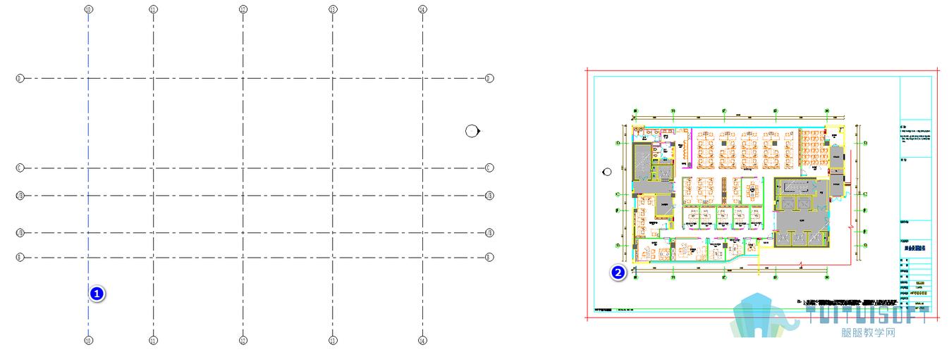 Revit轴线网格布局 Revit轴线网格布局 - BIM,Reivt中文网