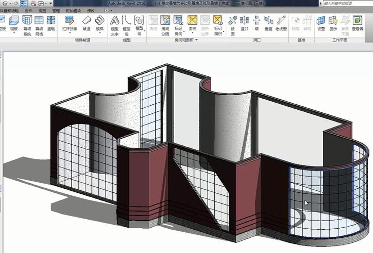 使用Revit建模幕墙 使用Revit建模幕墙 - BIM,Reivt中文网