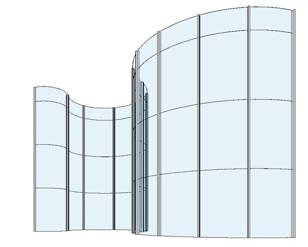 Revit弧形幕墙的制作方法 - BIM,Reivt中文网