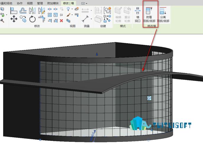 Revit中实现幕墙绘制的方法 Revit中实现幕墙绘制的方法 - BIM,Reivt中文网