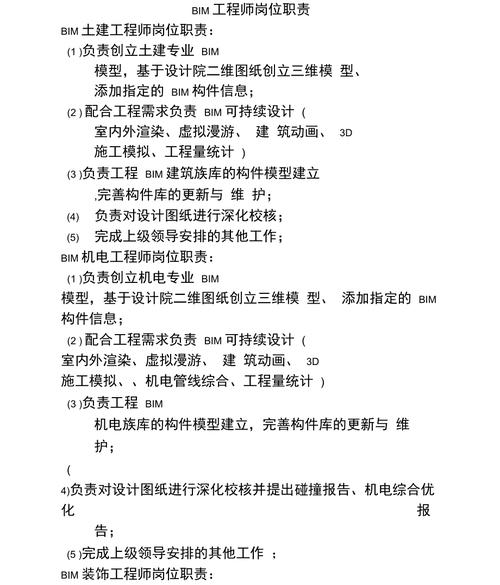 BIM建筑应用工程师的职责和要求 BIM建筑应用工程师的职责和要求 - BIM,Reivt中文网