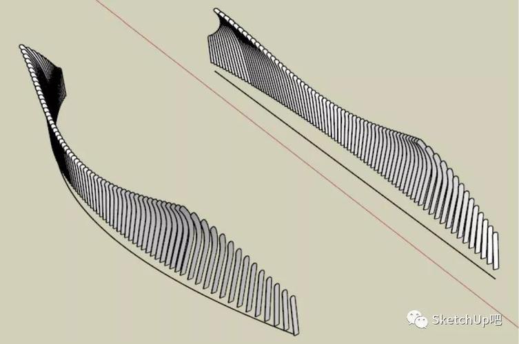 SketchUp制作双曲弧形景观桥教程(寻找双曲弧形铝单板厂家) SketchUp制作双曲弧形景观桥教程(寻找双曲弧形铝单板厂家) - BIM,Reivt中文网