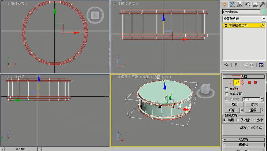使用3dmax石墨建模工具制作欧式圆桌的方法 使用3dmax石墨建模工具制作欧式圆桌的方法 - BIM,Reivt中文网