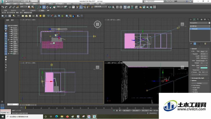 如何在3DMAX模型中设置主光源?(3DMax模型添加分段线的方法) 如何在3DMAX模型中设置主光源?(3DMax模型添加分段线的方法) - BIM,Reivt中文网