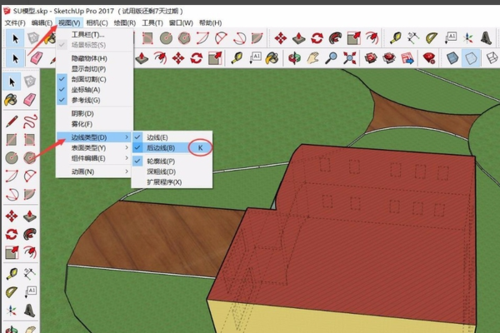 如何去除SketchUp中的虚线和马赛克效果 如何去除SketchUp中的虚线和马赛克效果 - BIM,Reivt中文网