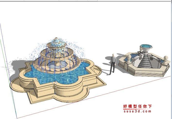 10套室外景观喷泉草图大师SKP模型源文件(包含喷泉和旱喷) 10套室外景观喷泉草图大师SKP模型源文件(包含喷泉和旱喷) - BIM,Reivt中文网