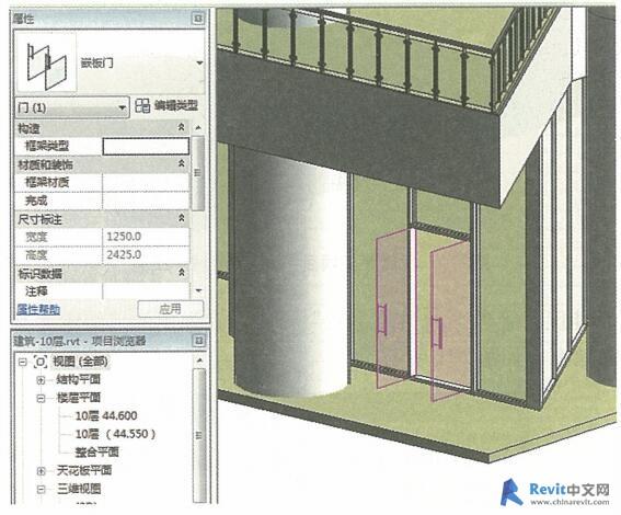 如何在幕墙上使用Revit安装门 如何在幕墙上使用Revit安装门 - BIM,Reivt中文网