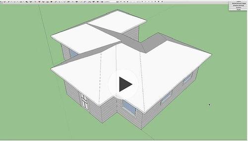 如何利用SU插件快速建立坡顶 如何利用SU插件快速建立坡顶 - BIM,Reivt中文网