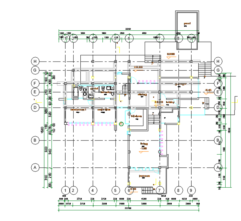 腿腿教学网-BIM教程-小别墅案例实践之墙体的绘制