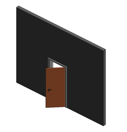image.png 腿腿教学网-BIM等级考试二级建筑教程 |2.11 带角度平解门族实例