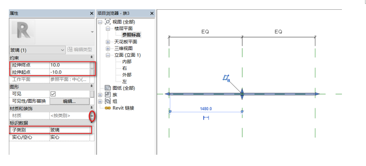image.png 腿腿教学网-BIM等级考试二级建筑教程 | 2.16 带驳接爪幕墙嵌板族(四)