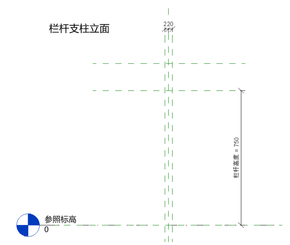 腿腿教学网-BIM等级考试二级建筑教程 | 2.19 公制栏杆-支柱