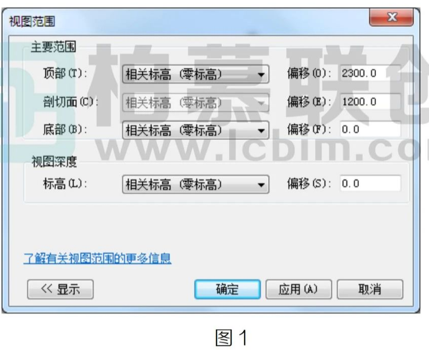 image.png 腿腿教学网-BIM教程 | Revit中如何设置视图的默认视图范围的图文教程