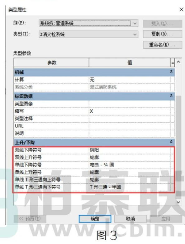 image.png 腿腿教学网-Revit中管道单线模式不显示上升或下降符号的原因图文教程